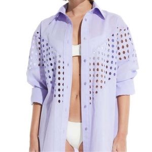 NWT Solid and striped Arlette top